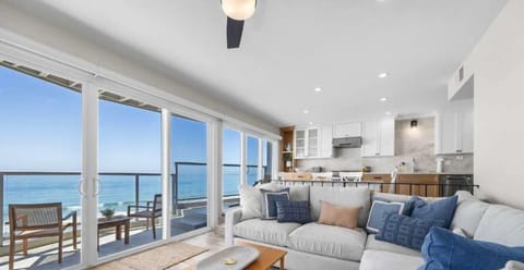 Living room with panoramic ocean views!