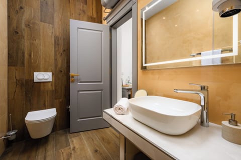 Standard Double Room, Park View | Bathroom | Shower, hair dryer, towels, soap