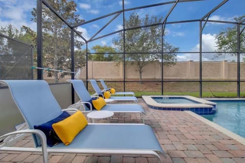 Spa and loungers