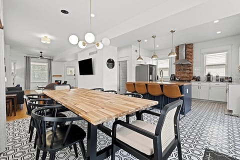 Kitchen and dining area