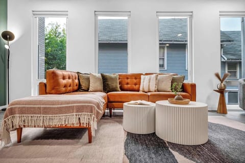 This stylish living area makes this the perfect place to stay.