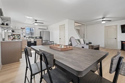 Open concept dining, kitchen, and living room