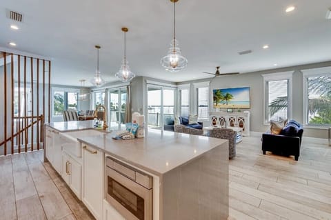 Kitchen island with views 