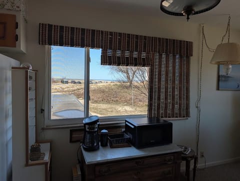 dining room table and view