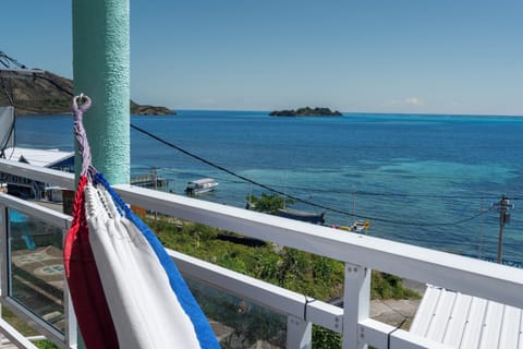 Superior Quadruple Room, 2 Double Beds, Ocean View | Terrace/patio