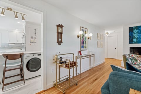 Bev cart and glasses are available for your stay!