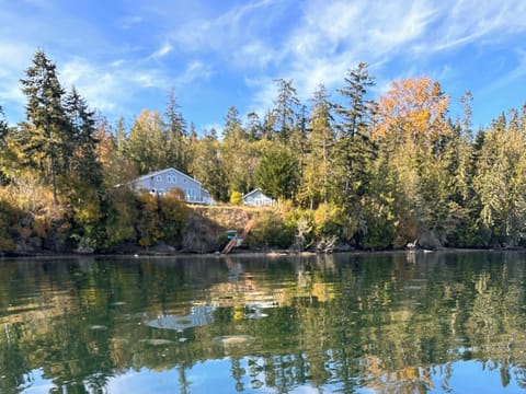 This magical house on Sequim Bay has private waterfront & tideland