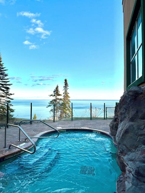 Imagine spending your evenings or nights in a heated pool, gazing at the stunning views of Lake