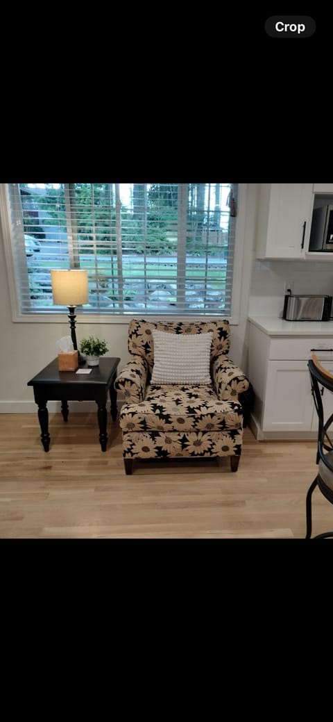 Cozy spot for morning coffee in kitchen