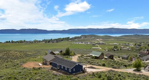 Home overlooking Bear Lake and mountains