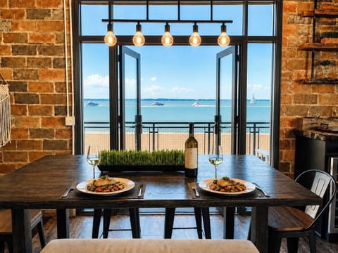 Dining With a View
Open the double doors, let the lake breeze in, and enjoy your meal with a front-row seat to Lake Erie’s horizon. Every bite tastes better with water as your backdrop