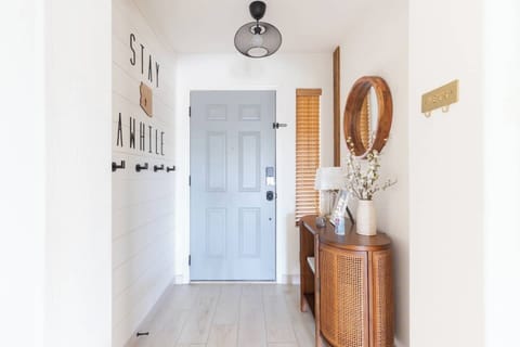 Start relaxing the moment you walk through the bright and beautiful entry