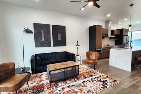 Open concept living/kitchen.