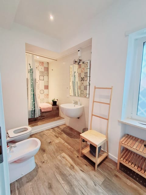 Double or Twin Room, Garden View | Bathroom | Hair dryer, towels, soap, shampoo