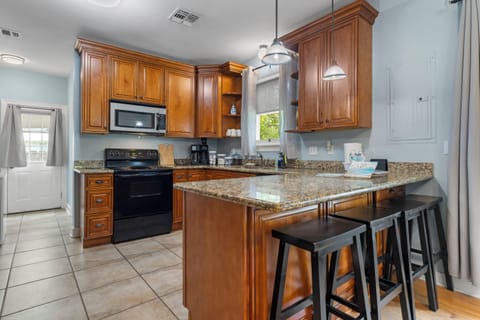 Spacious open kitchen dining room floor plan.