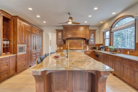 Kitchen stocked with essentials.