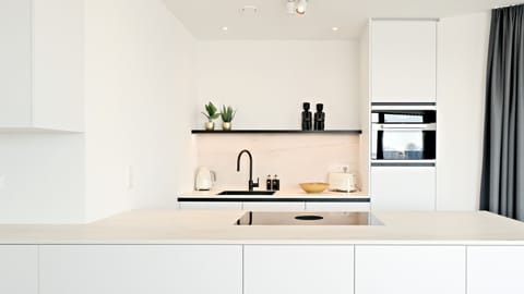 Apartment (Pharos Sea Pearl Panorama) | Private kitchen | Fridge, dishwasher, cookware/dishes/utensils