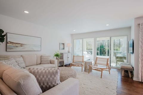 Living room with flat screen tv.