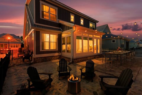 Nothing beats sitting around a fire pit on the beach as the sun sets over your own private slice of paradise.