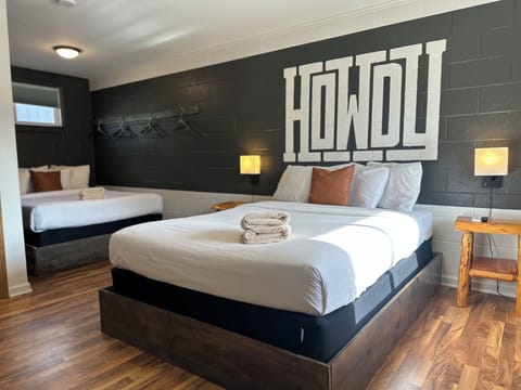 Memory foam beds, individually decorated, individually furnished