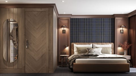 Deluxe Room, 1 King Bed, Mountain View | Minibar, in-room safe, individually furnished, desk