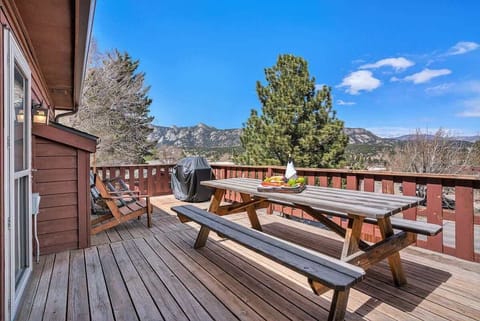 Furnished deck for enjoying your meals at. The deck is also the perfect spot to see the 4th of July fireworks without leaving the comforts of home!