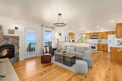 Living/Family room with propane fire place