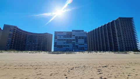 Gorgeous, sunny day, looking at HPN from the beach!