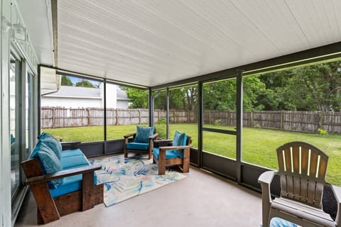 Screened in back porch