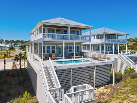 Welcome to Amalfi! 5 bed/5 bath Gulf front home on Cape San Blas. Sleeps 18!