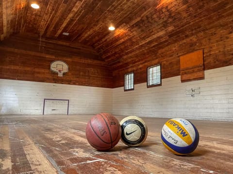 The indoor sports court is the perfect place to enjoy family time.