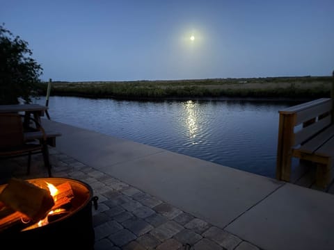 Catch a Full Moon Rise By The Warm Firepit!