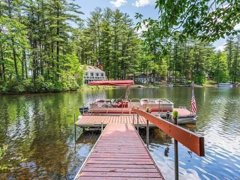 Personal dock to use for your watercraft or kayaks and SUP's we supply.