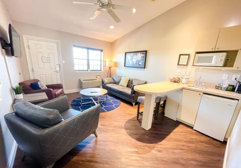 Pillowtop beds, blackout drapes, iron/ironing board, cribs/infant beds