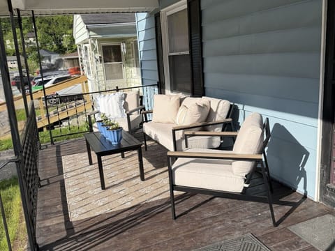 Front porch seating area