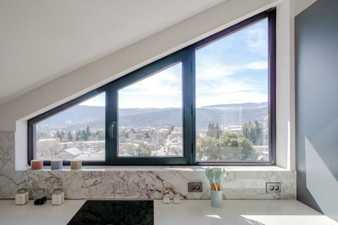 Family Apartment, Balcony, City View | Private kitchen | Electric kettle, toaster