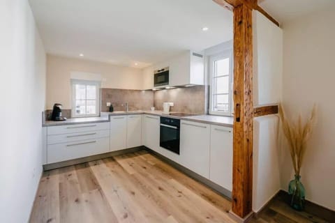 Family Apartment, Patio | Private kitchen | Highchair