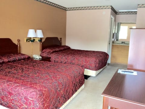 Standard Room, 2 Double Beds, Smoking | Desk, free WiFi, bed sheets