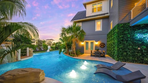 Resort Pool Area - Waterfall Grotto - Waterslide & Oversized Spa