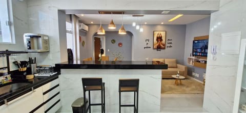 Apartment | Private kitchen | Fridge, microwave, oven, stovetop