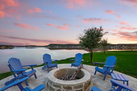 Gather around the firepit for nightly chats