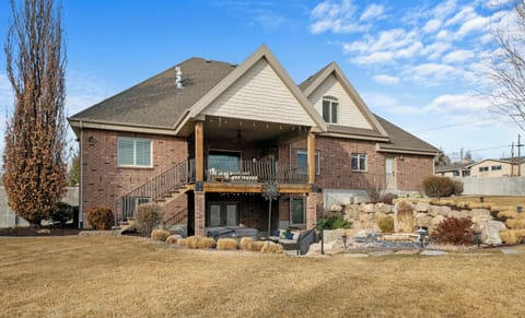 Accessible from the backyard, this guest suite is a situated in a backyard oasis