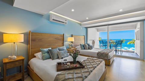 Comfort Apartment, 2 Queen Beds, Balcony, Beach View | Blackout drapes, iron/ironing board, free WiFi
