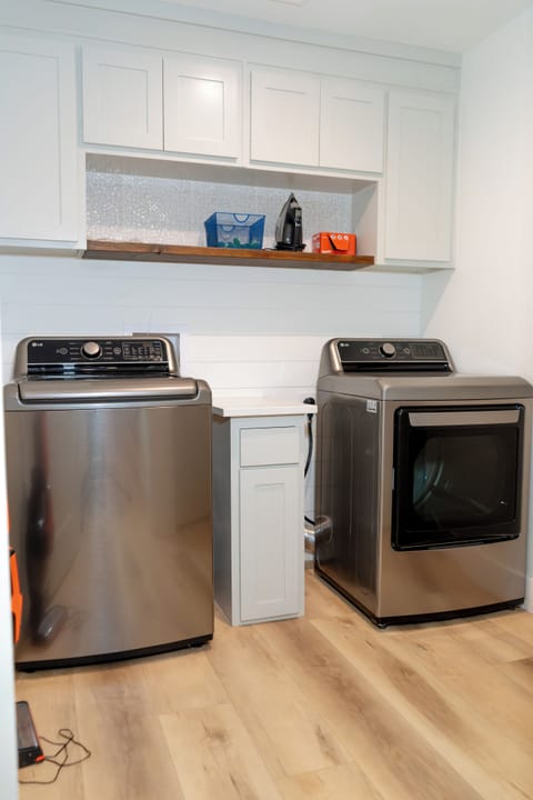 In-home washer and dryer for your convenience during longer stays.