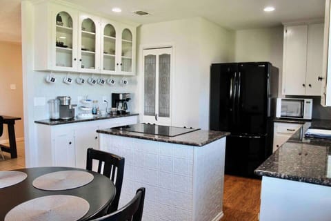 Spend quality time with your loved ones while enjoying a home-cooked meal made in our cozy kitchen.