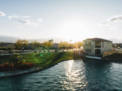 Backyard lake view