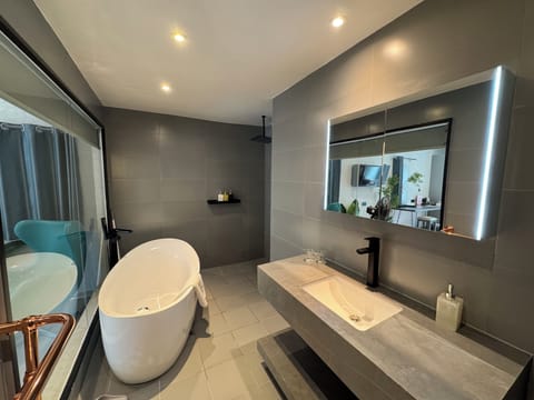 Deluxe Studio Suite, Patio, Courtyard View | Premium bedding, down comforters, free WiFi