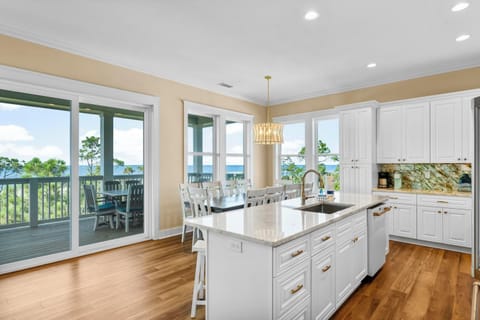 House, Private Pool, Ocean View | Private kitchen | Coffee/tea maker, full-size fridge, microwave, oven