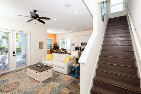 Staircase leading to the second floor