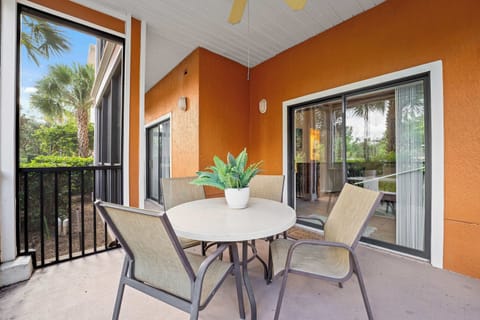 Dine al fresco or enjoy your morning coffee on the screened in patio